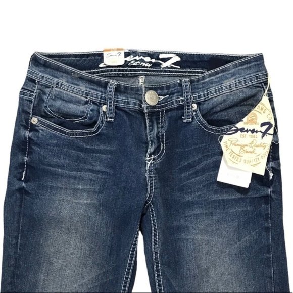 NEW Seven 7 Denim Sz 27 Cut Hem - Picture 5 of 7